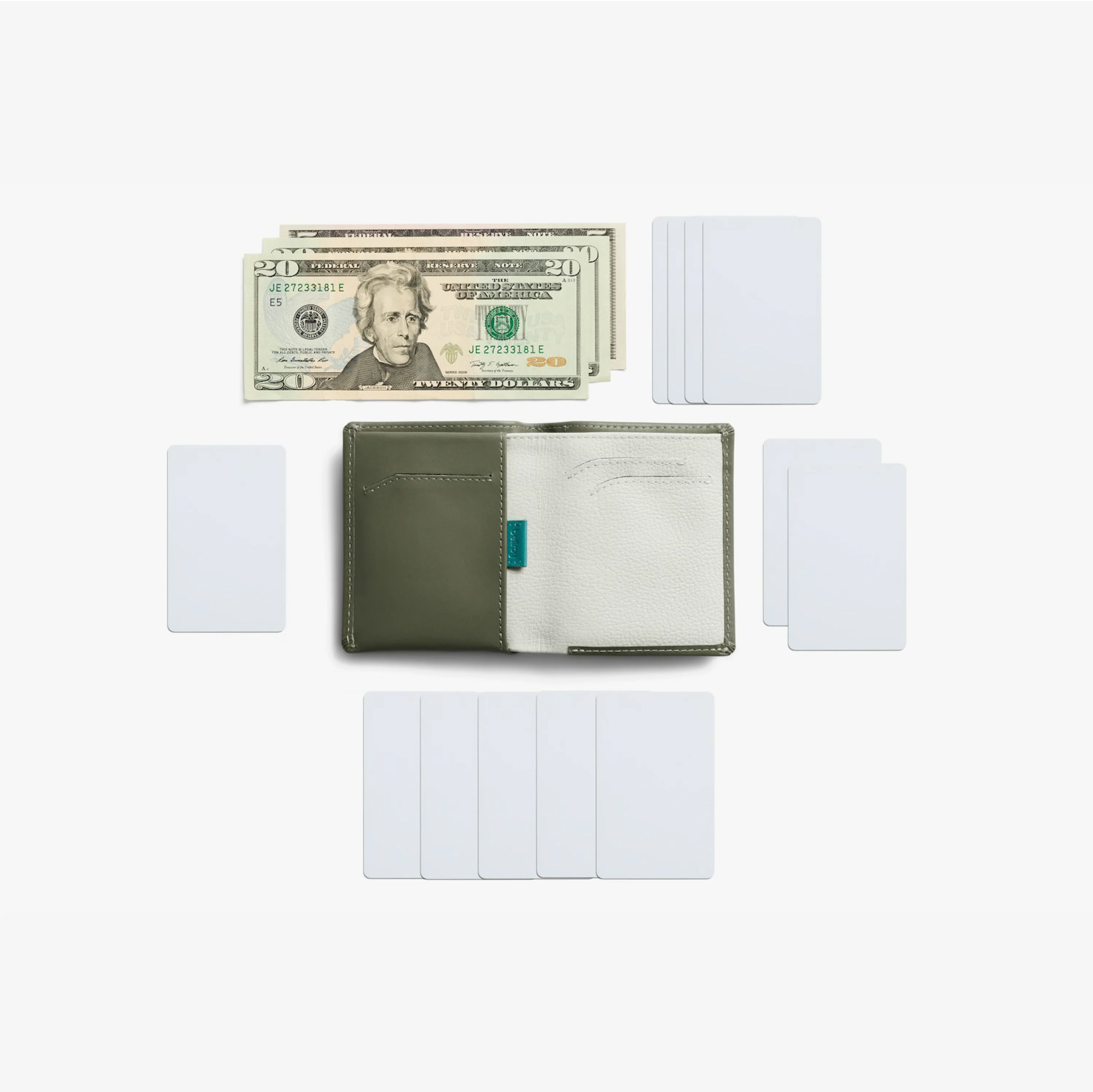 Bellroy Note Sleeve - Willow - Stencil