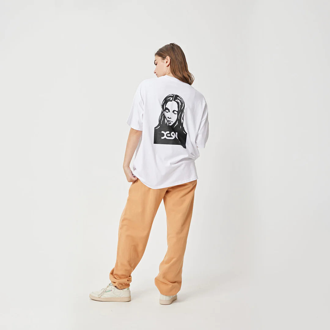 X-Girl Face SS Tee - White