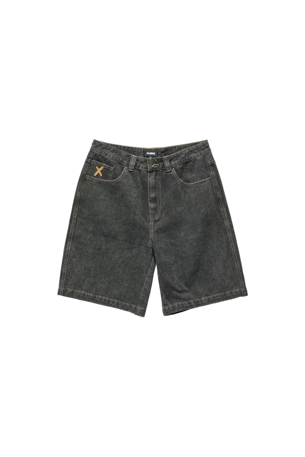 Xlarge Bubble Bull Denim 91 Short - Washed Black - Stencil