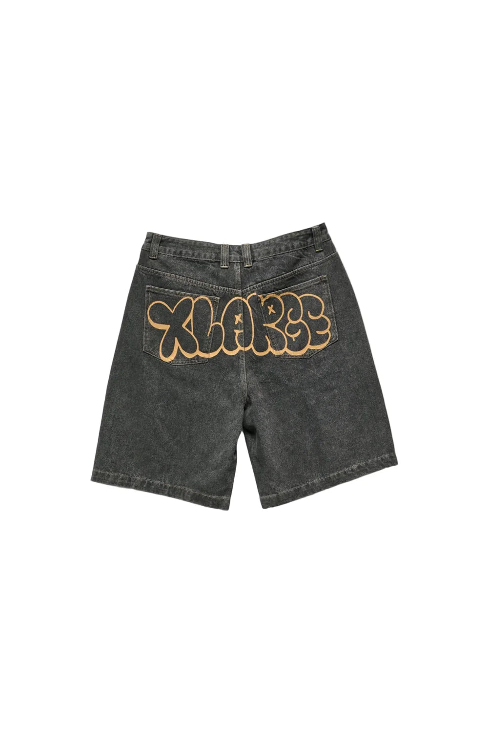 Xlarge Bubble Bull Denim 91 Short - Washed Black - Stencil