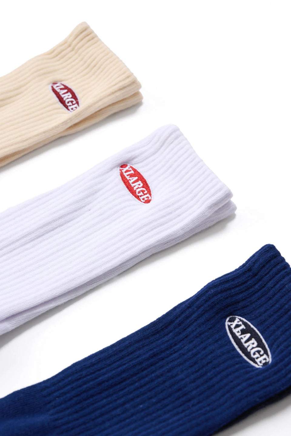 XLARGE Patch Socks 3 Pack - Multi