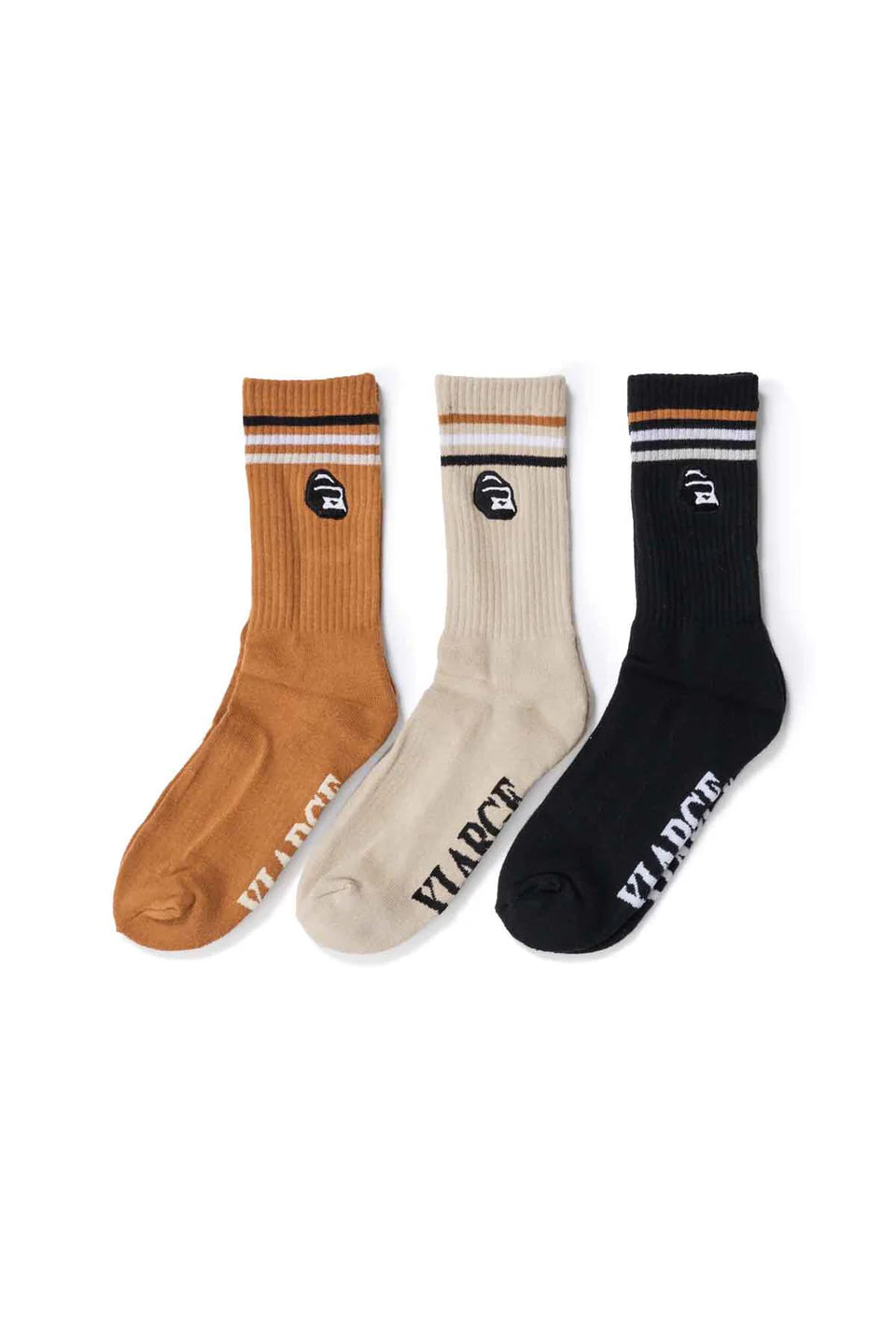 XLARGE Rail Stripe Socks 3 Pack - Multi