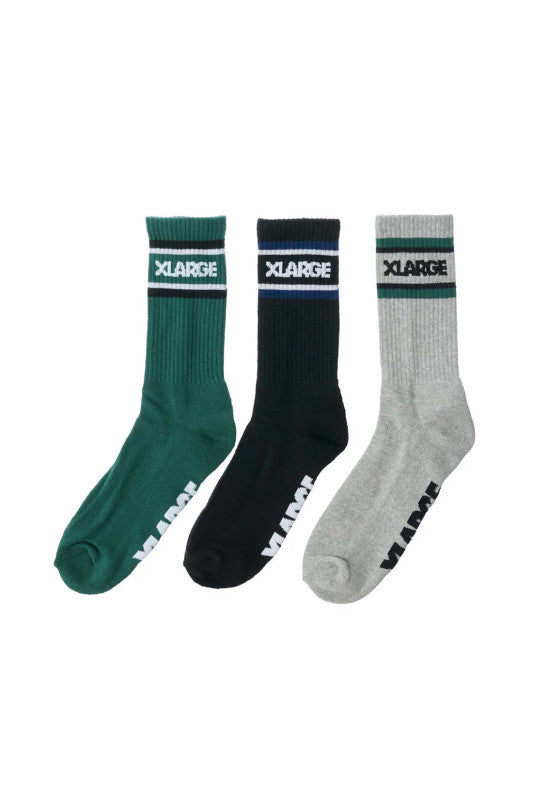 XLARGE 91 Stripe Socks 3 Pack - Multi