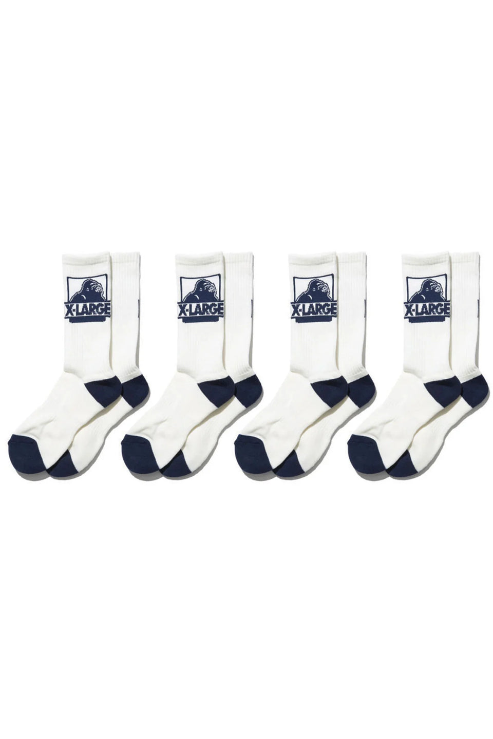 XLARGE Classic OG Socks 4 Pack - White