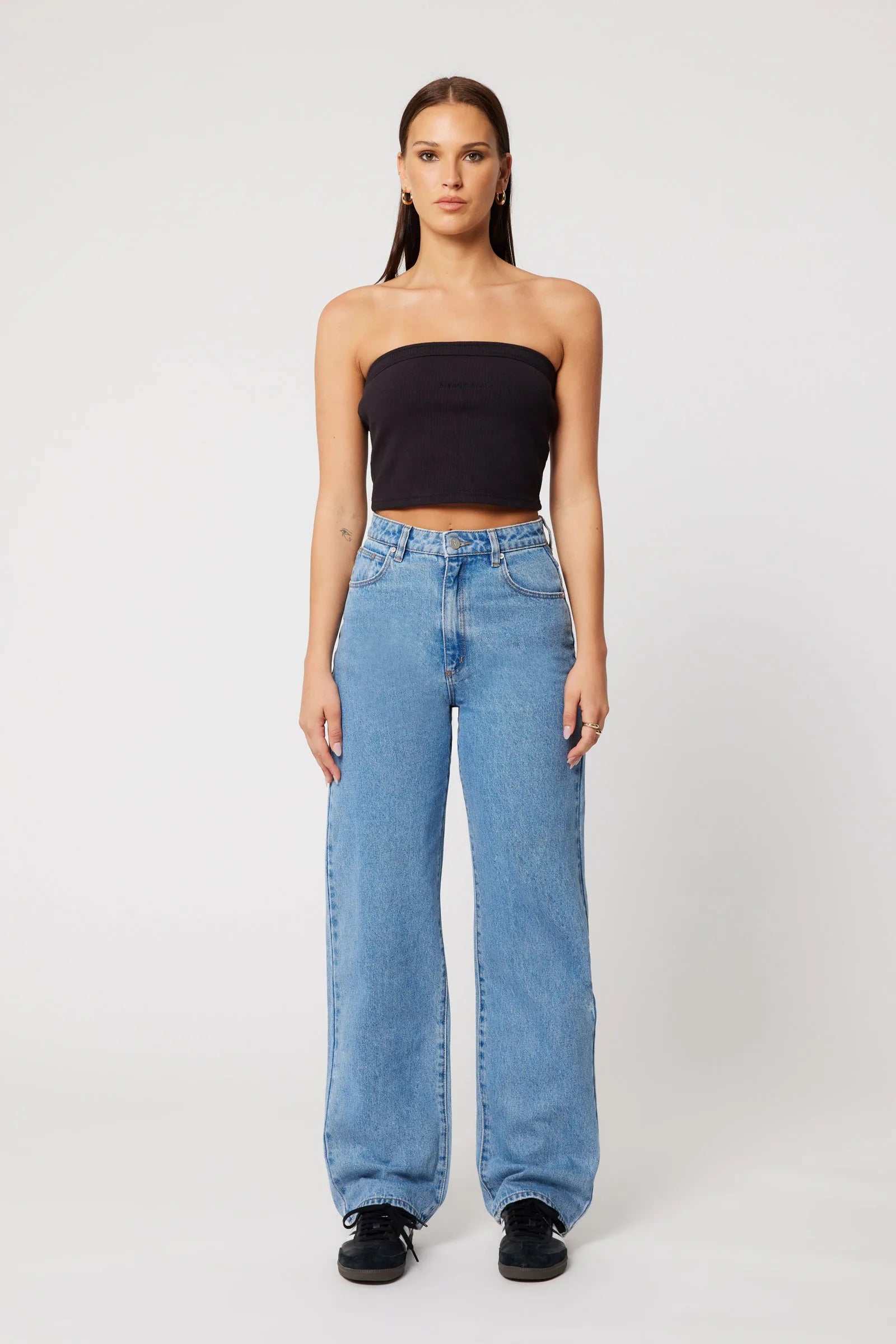 Abrand Carrie Jean Gigi - Mid Blue - Stencil