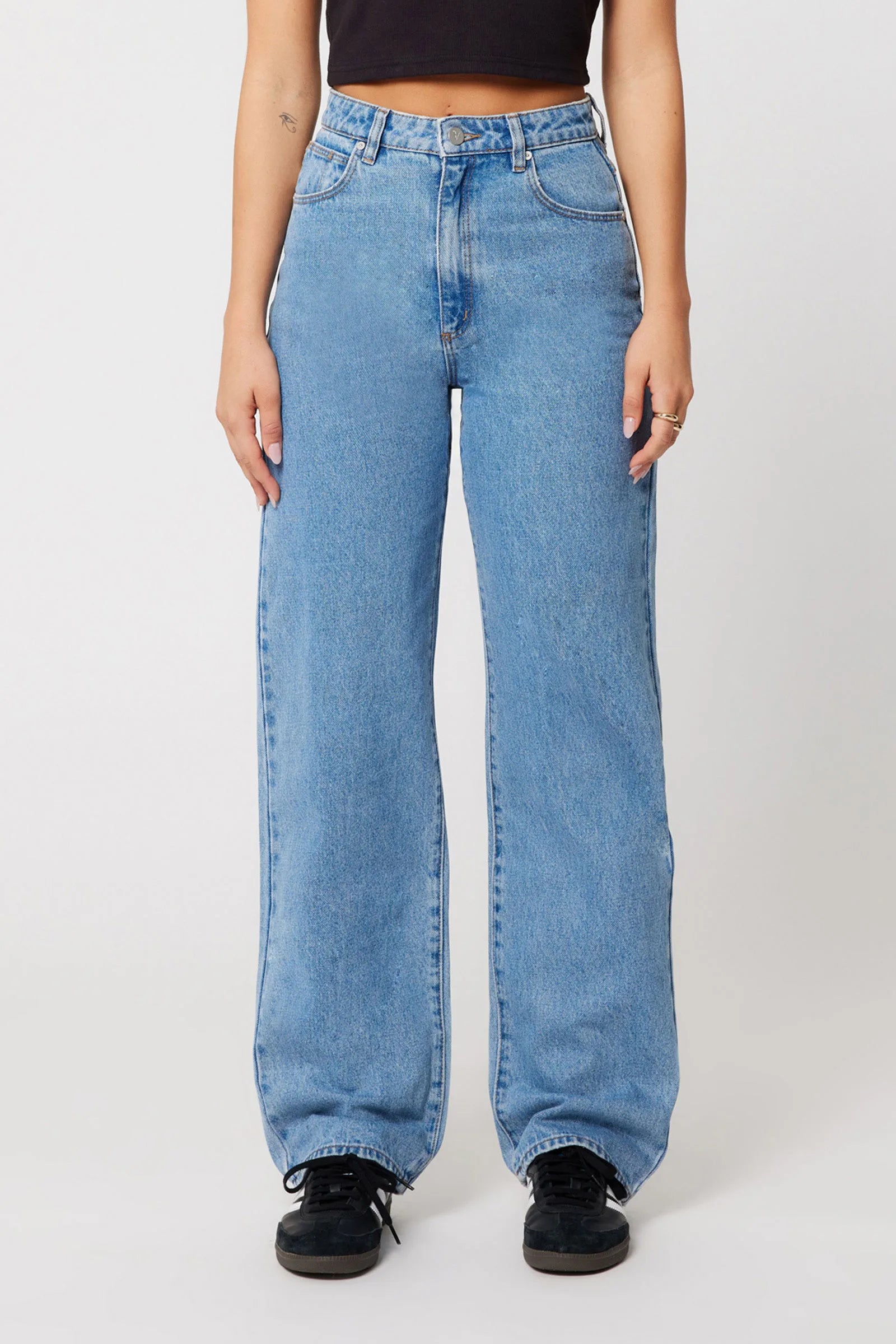 Abrand Carrie Jean Gigi - Mid Blue - Stencil