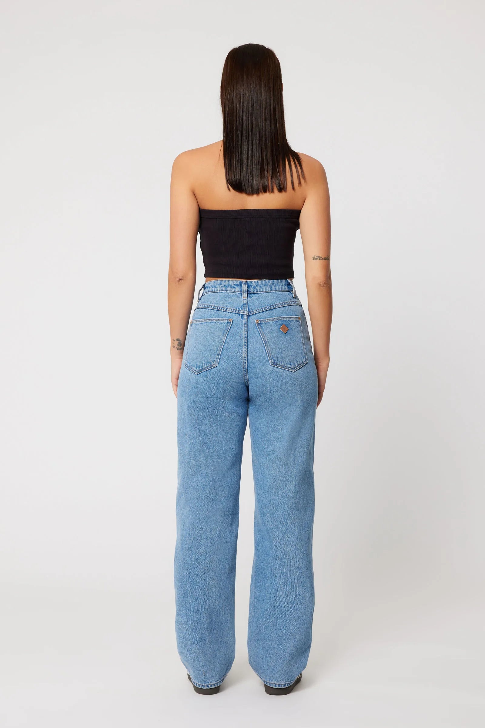 Abrand Carrie Jean Gigi - Mid Blue - Stencil