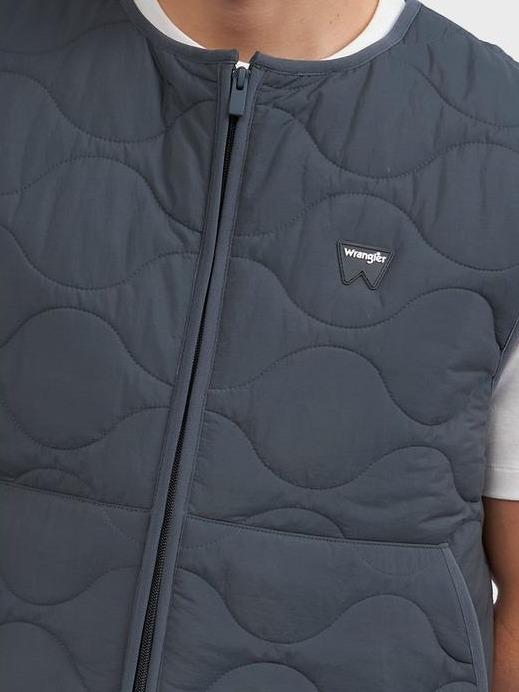 Wrangler Quilted Vest - Grey