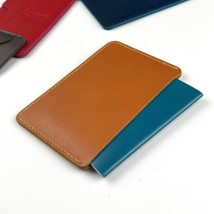 Philo Goods Passport Wallet Cover with card holders - Tan - Stencil