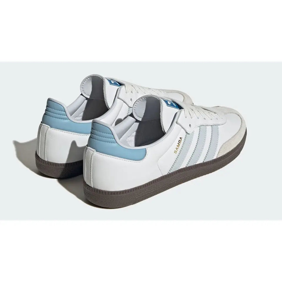 Adidas Samba OG - Core White / Halo Blue / Gum