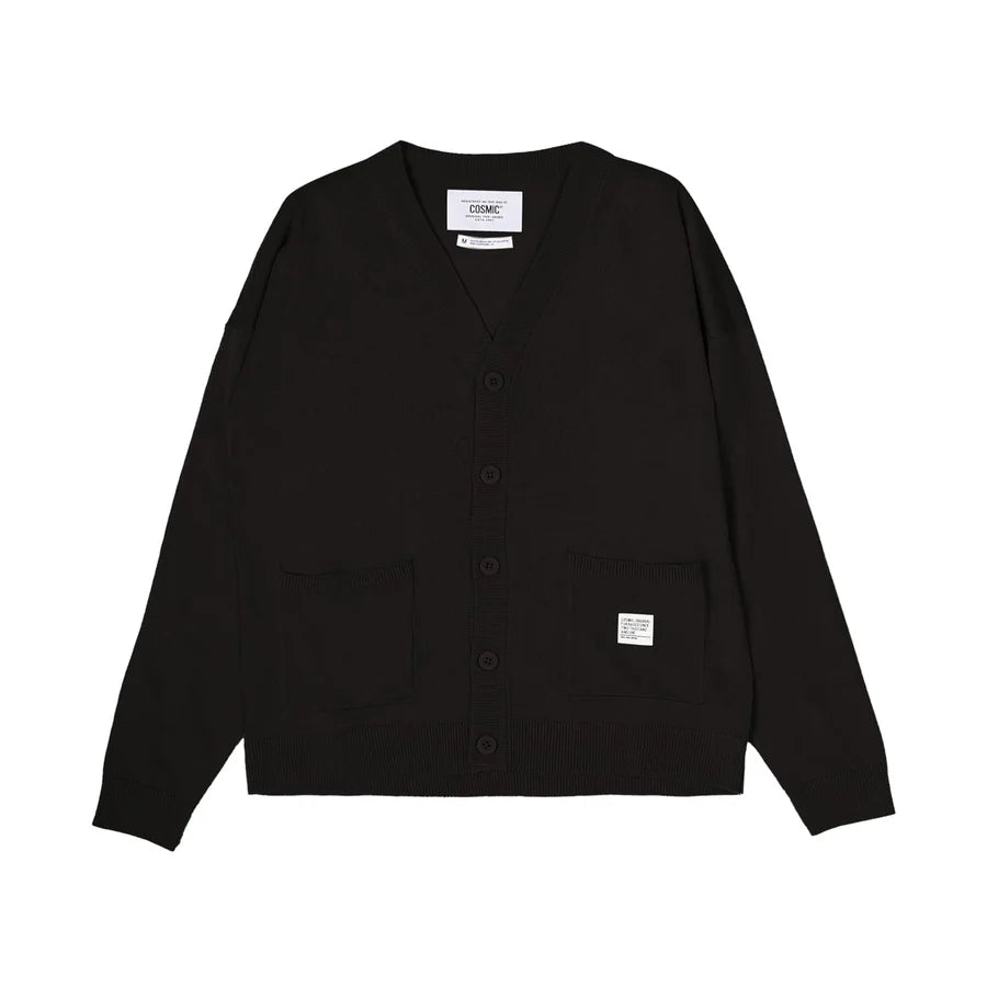 Cosmic Alfon Cardigan - Black - Stencil