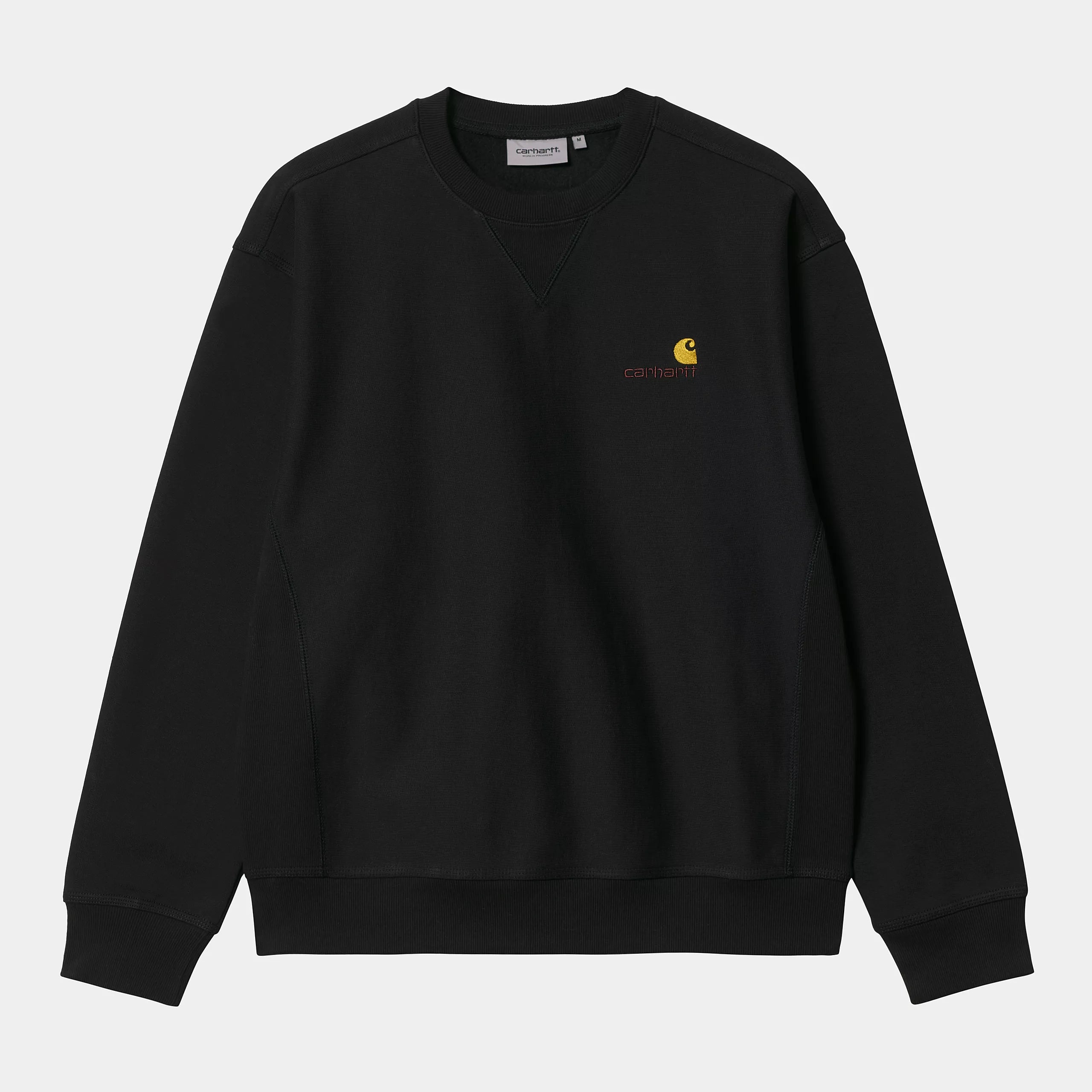 Carhartt American Script Sweatshirt - Black - Stencil