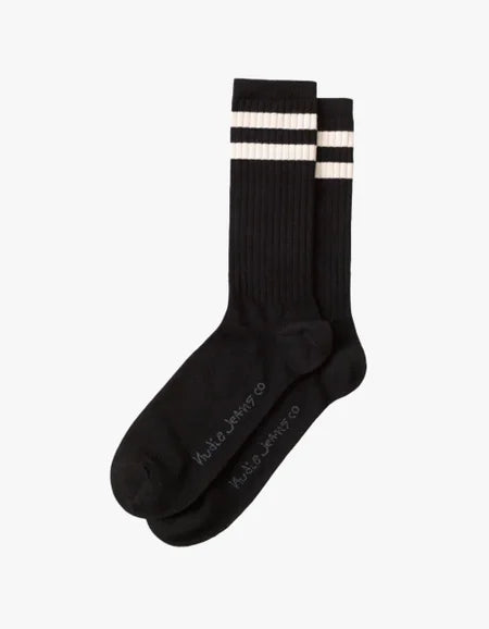 Nudie Amundsson Sports Socks - Black