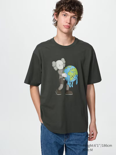 Uniqlo x Kaws Earth Universe UT Graphic T-Shirt - Grey