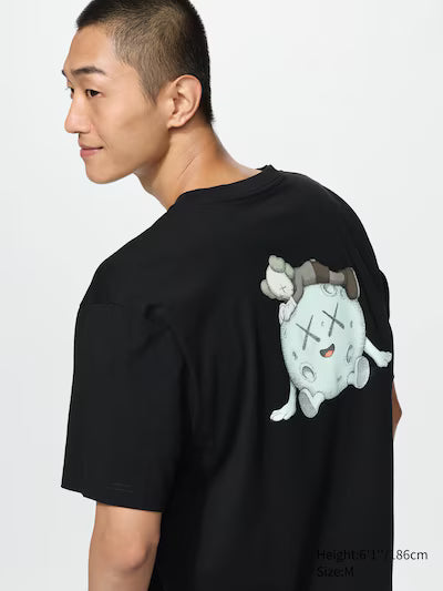 Uniqlo x Kaws Moon Universe UT Graphic T-Shirt - Black