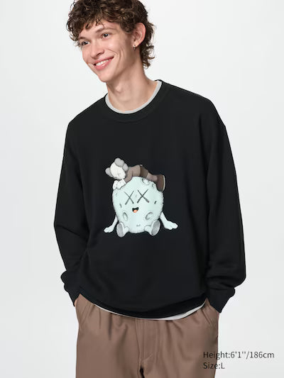 Uniqlo x Kaws Moon Universe Sweatshirt - Black