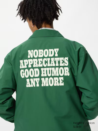 Uniqlo Peanuts Coach Jacket - 55 Green
