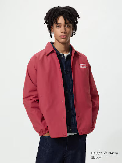 Uniqlo Peanuts Coach Jacket - 15 Red