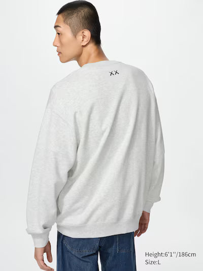 Uniqlo x Kaws Sun Universe Sweatshirt - Light Grey