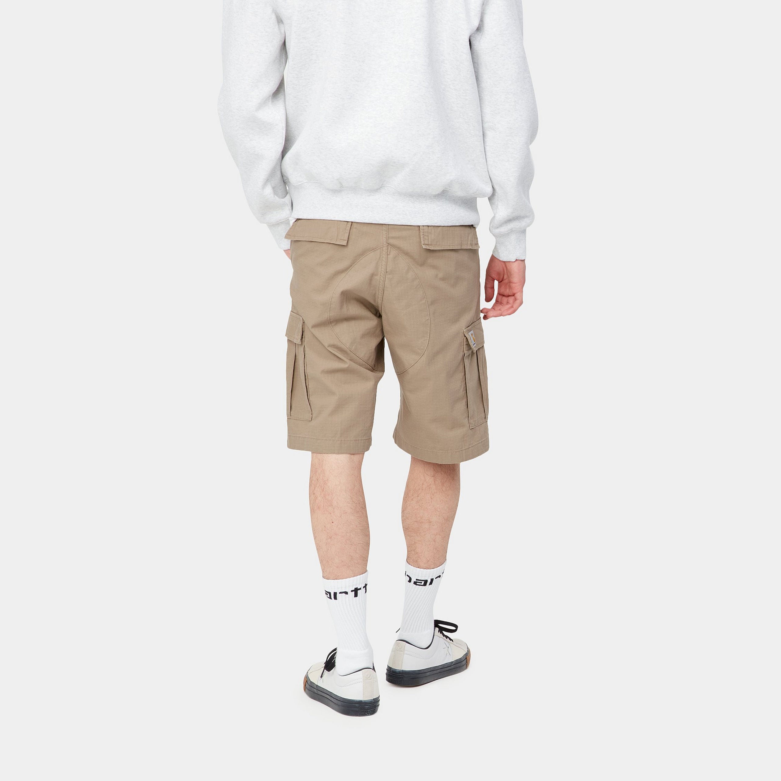 Carhartt Aviation Shorts - Leather rinsed - Stencil