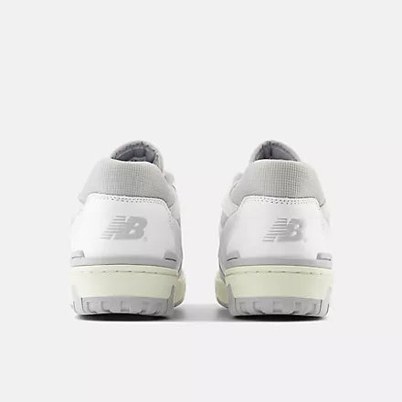 New Balance 550 White with raincloud and reflection - Stencil