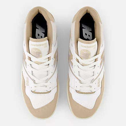 New Balance 550 White with incense and driftwood - Stencil