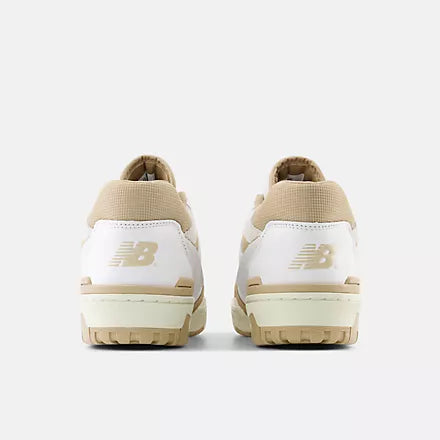 New Balance 550 White with incense and driftwood - Stencil