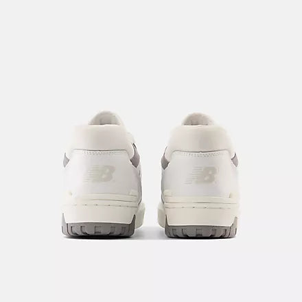 New Balance 550 White with shadow grey and summer fog - Stencil