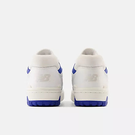 New Balance 550 White with cobalt and summer fog - Stencil