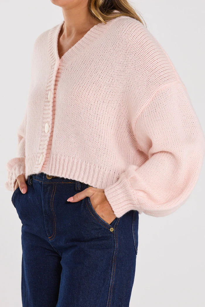 Thing Thing Huddle Cardigan - Milkshake - Stencil