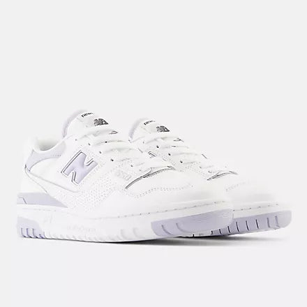 New Balance Women's 550 White with Grey Violet