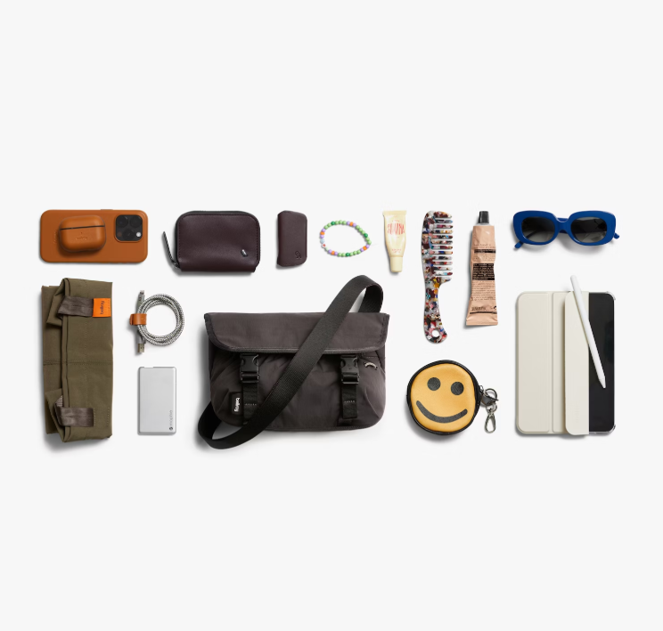 Bellroy Cinch Mini Messenger - Charcoal - Stencil