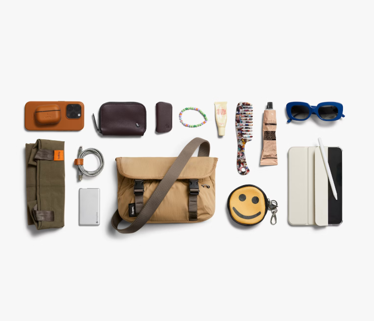 Bellroy Cinch Mini Messenger - Sand Dune - Stencil