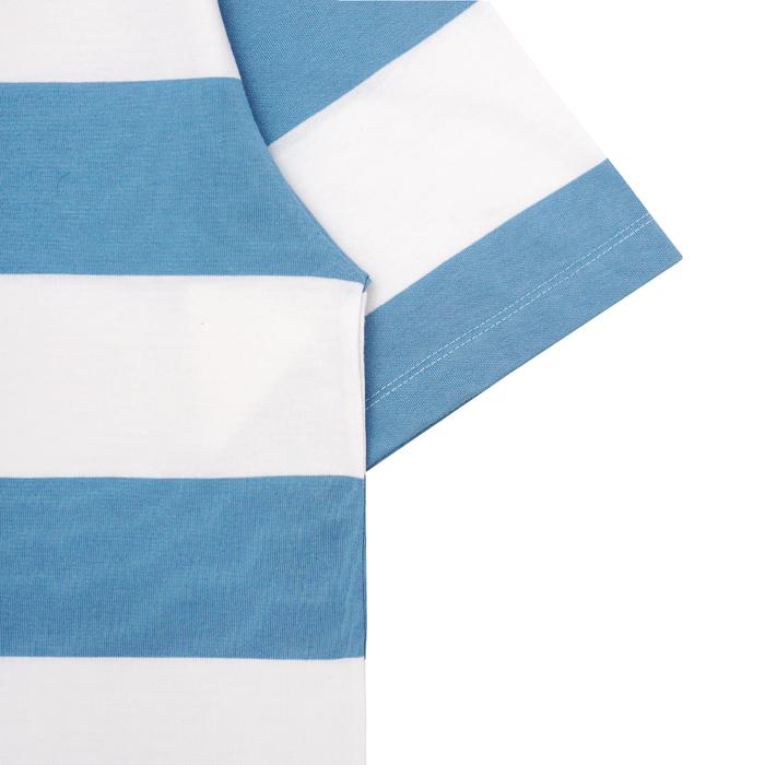 ODS Stripe Tee - White/Light Blue
