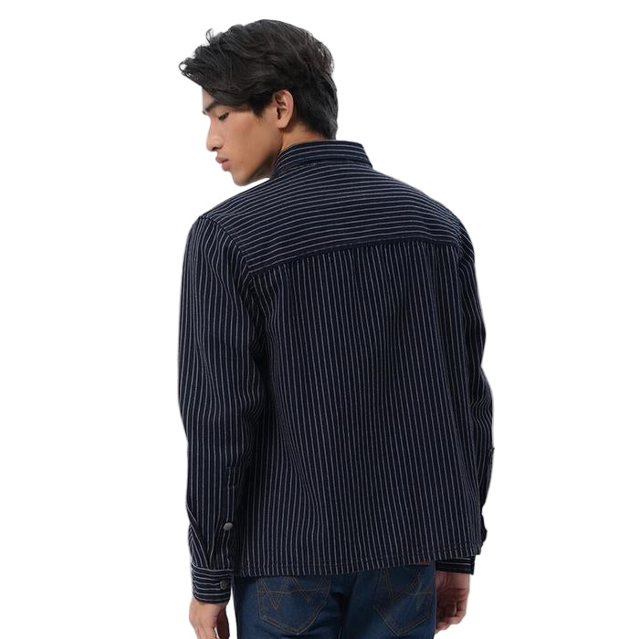 Wrangler Coach Stripe Jacket - Navy