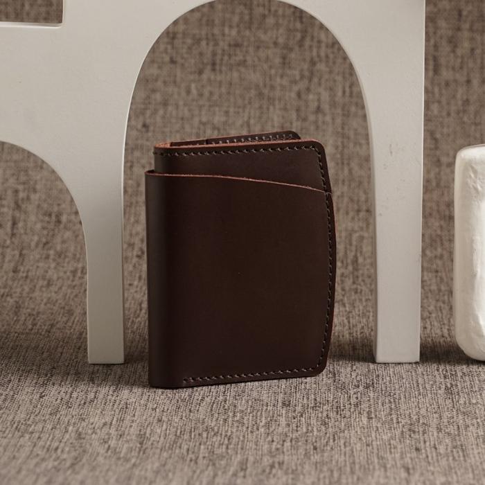 Philo Goods Bifold Wallet with outer Pocket - Chocolate
