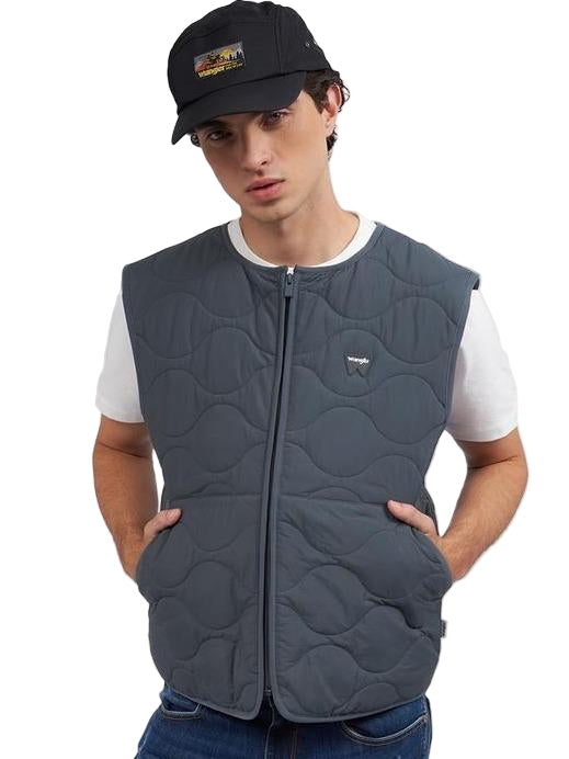 Wrangler Quilted Vest - Grey
