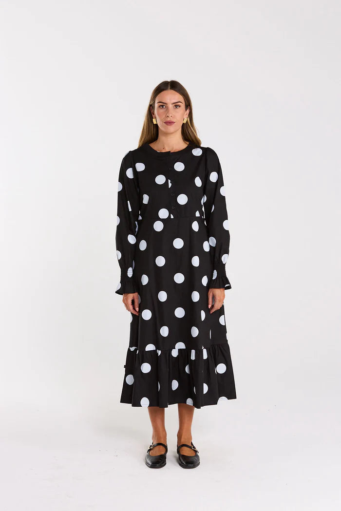 Thing Thing Duska Dress - Spotty - Stencil