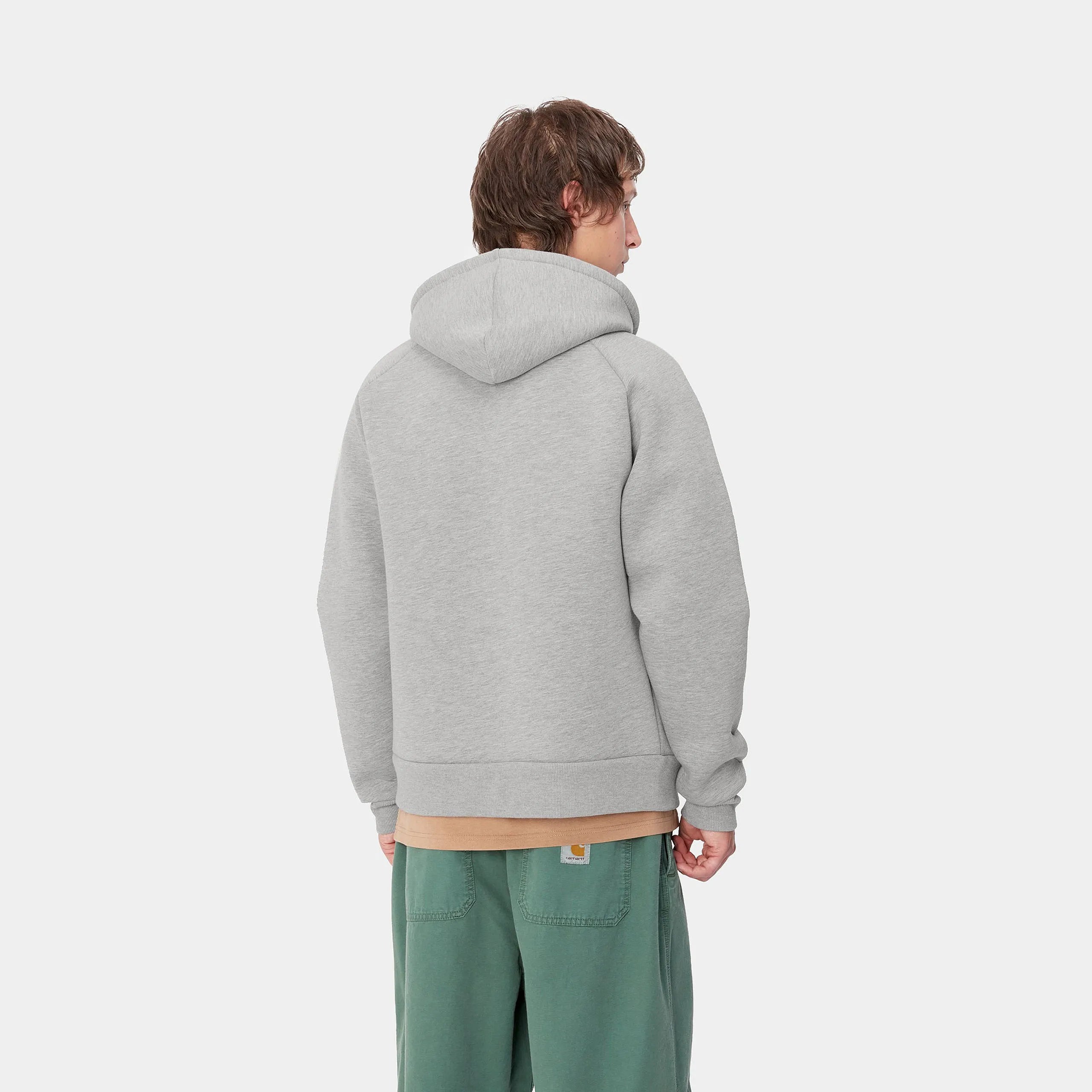 Carhartt Car-Lux Hooded Jacket - Grey Heather - Stencil