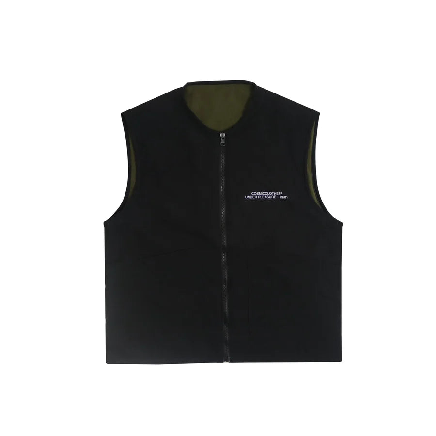 Cosmic Cardea Reversible Vest - Army/Black - Stencil