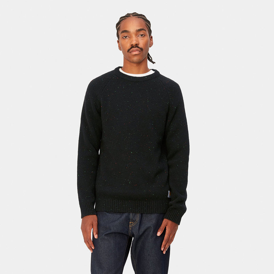 Carhartt Anglistic Sweater - Speckled Black