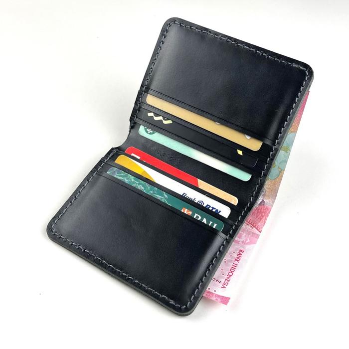 Philo Goods Simple Bifold Card 6 Card Wallet - Black
