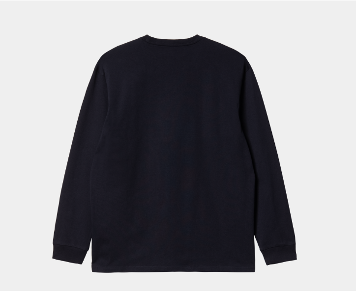 Carhartt L/S Chase T-Shirt - Dark Navy/Gold