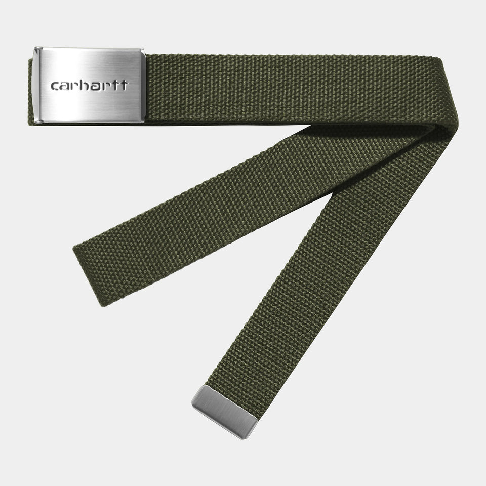 Carhartt Clip Belt Chrome - Office Green