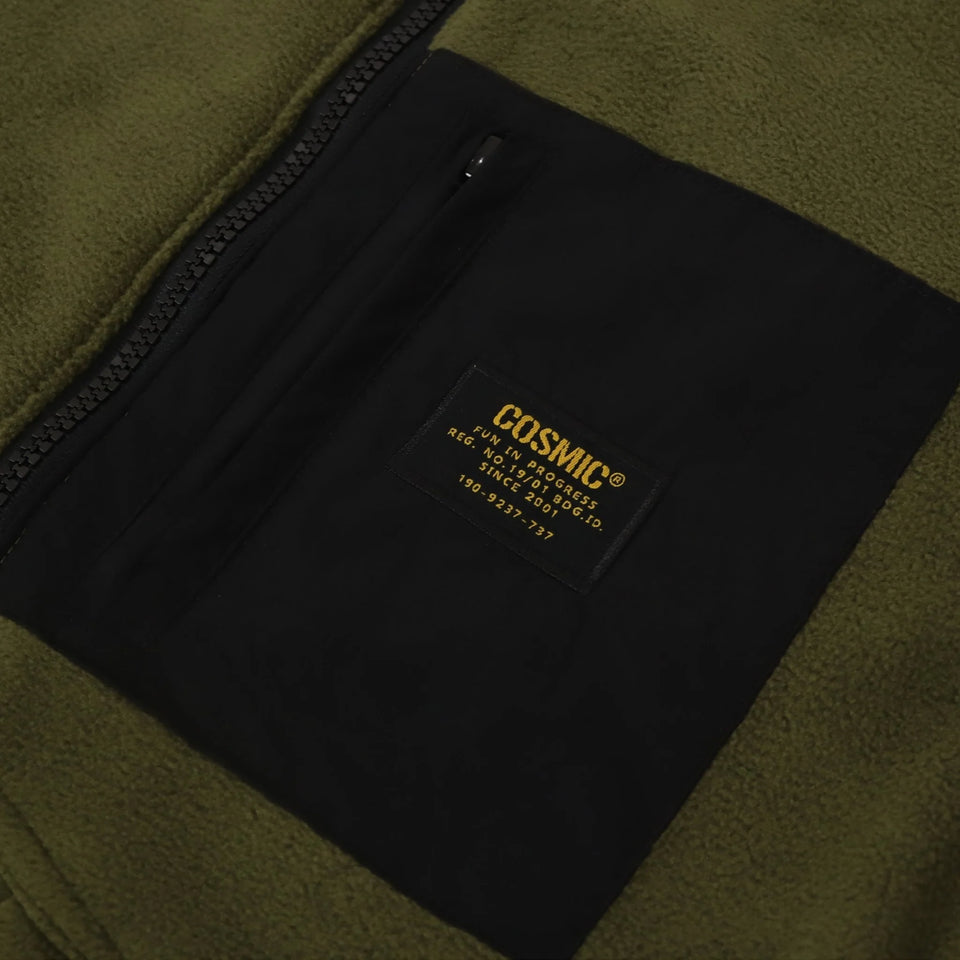 Cosmic Cardea Reversible Vest - Army/Black