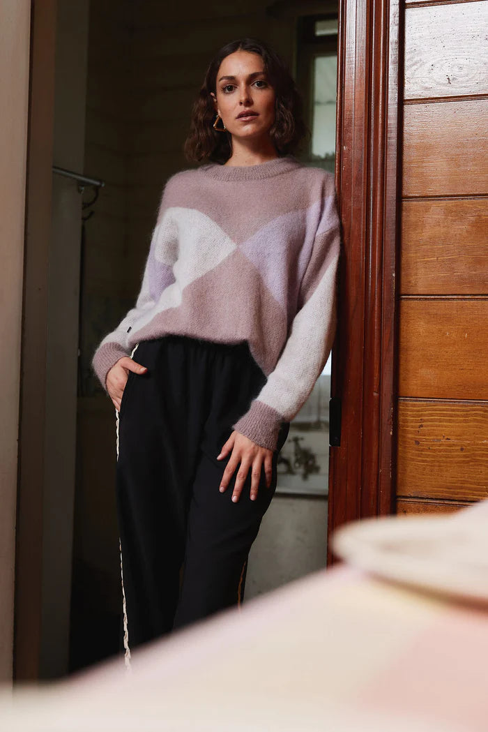 Thing Thing Astrid Jumper - Wisteria Wash - Stencil