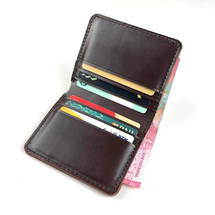 Philo Goods Simple Bifold Card 6 Card Wallet - Chocolate