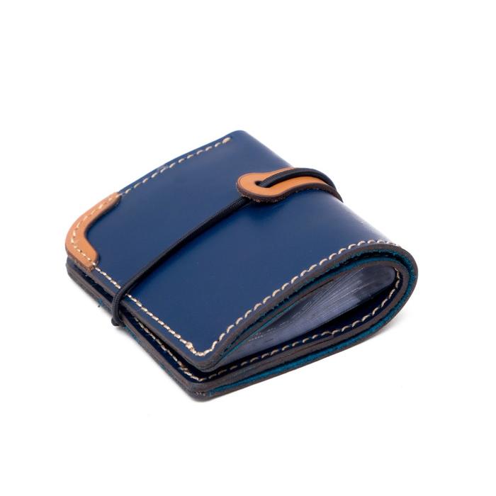 Philo Goods Mica Wallet 26 Card Slots - Navy / Tan
