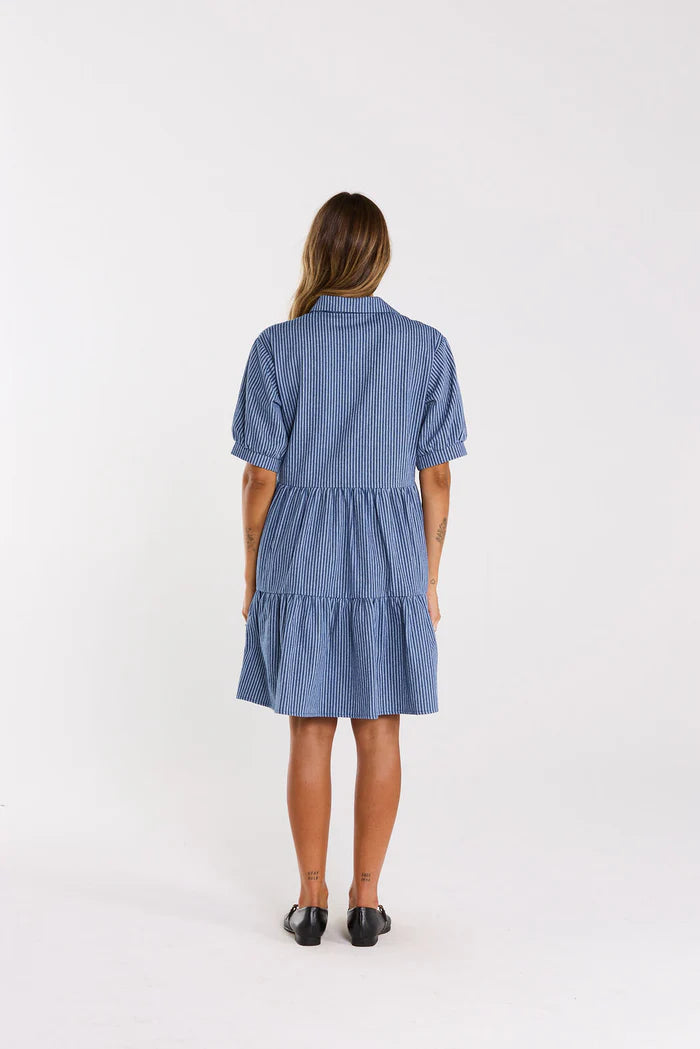 Thing Thing Nova Dress - Skyline Denim - Stencil