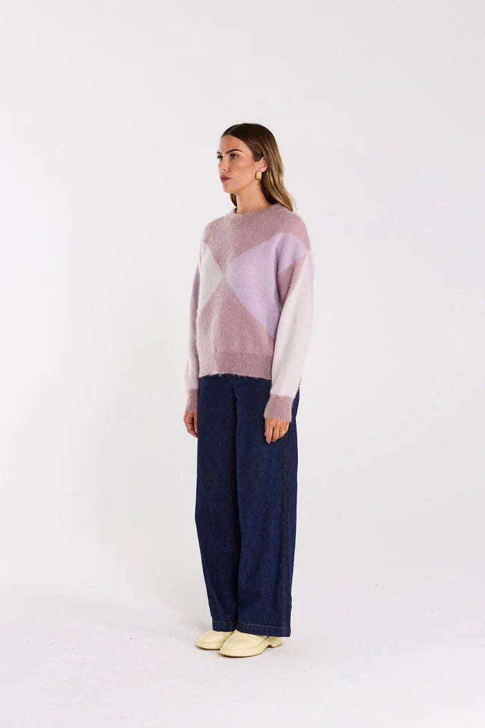 Thing Thing Astrid Jumper - Wisteria Wash - Stencil